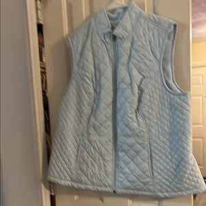 Croft & Barrow Blue Quilted Vest Sleeveless Insulated